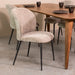 LABEL51 Eetkamerstoel Vino - Stone - Elite - Zwart Metalen Frame-Eetkamerstoelen-LABEL51