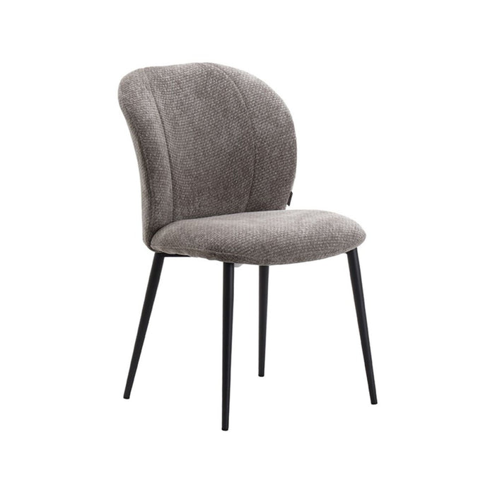 LABEL51 Eetkamerstoel Vino - Stone - Elite - Zwart Metalen Frame-Eetkamerstoelen-LABEL51