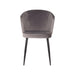 LABEL51 Eetkamerstoel Wave - Grijs - Fluweel-Eetkamerstoelen-LABEL51