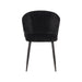 LABEL51 Eetkamerstoel Wave - Zwart - Fluweel-Eetkamerstoelen-LABEL51