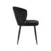 LABEL51 Eetkamerstoel Wave - Zwart - Fluweel-Eetkamerstoelen-LABEL51