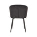 LABEL51 Eetkamerstoel Wave - Zwart - Fluweel-Eetkamerstoelen-LABEL51