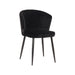 LABEL51 Eetkamerstoel Wave - Zwart - Fluweel-Eetkamerstoelen-LABEL51