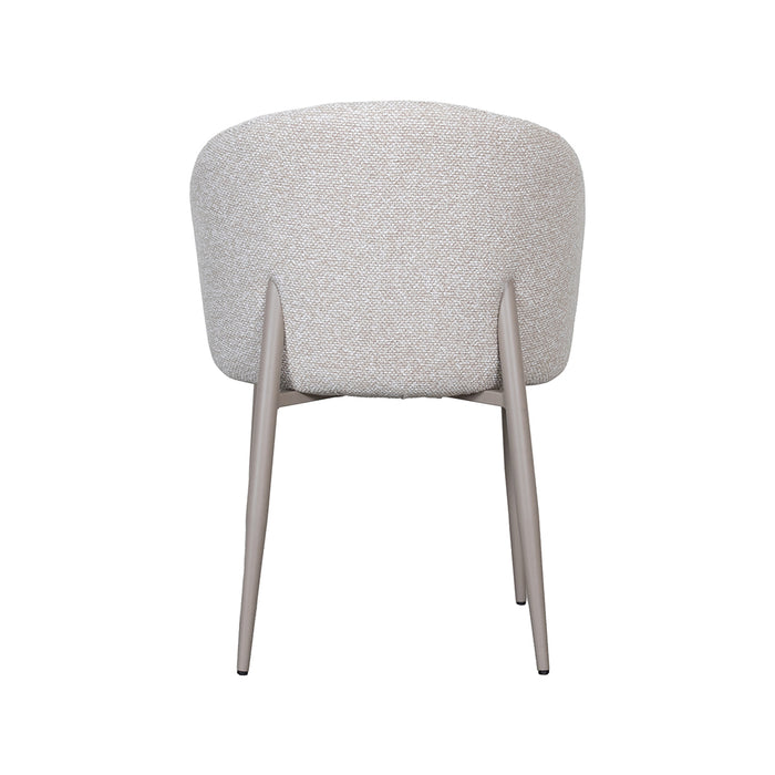 LABEL51 Eetkamerstoel Yuki naturel bouclé 59x55x77 cm