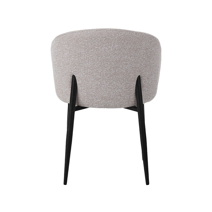 LABEL51 Eetkamerstoel Yuki naturel bouclé 59x55x77 cm