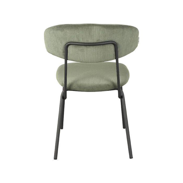 LABEL51 Eetkamerstoel Zack Forest Ribcord 53x59x79 cm-Eetkamerstoelen-LABEL51