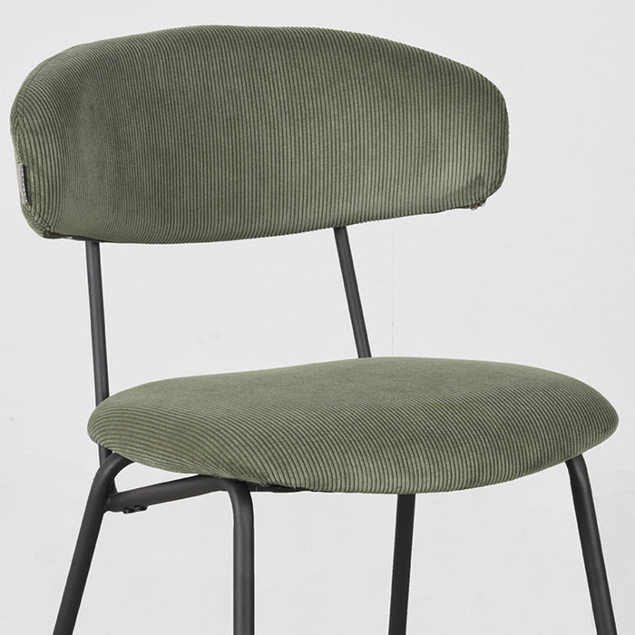 LABEL51 Eetkamerstoel Zack - Forest - Ribcord-Eetkamerstoelen-LABEL51