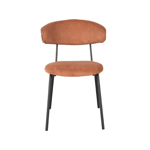 LABEL51 Eetkamerstoel Zack - Rust - Ribcord - Zwart Metalen Frame-Eetkamerstoelen-LABEL51