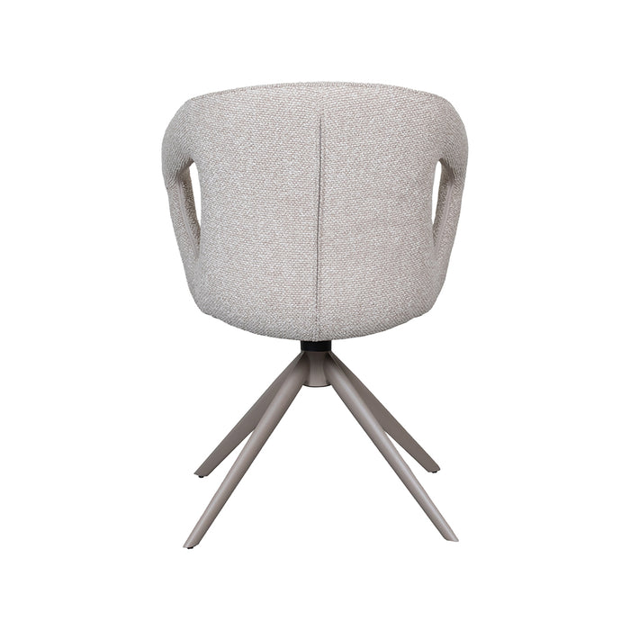 Esszimmerstuhl Zürich - Natur - Royal Bouclé - Taupe Metall...