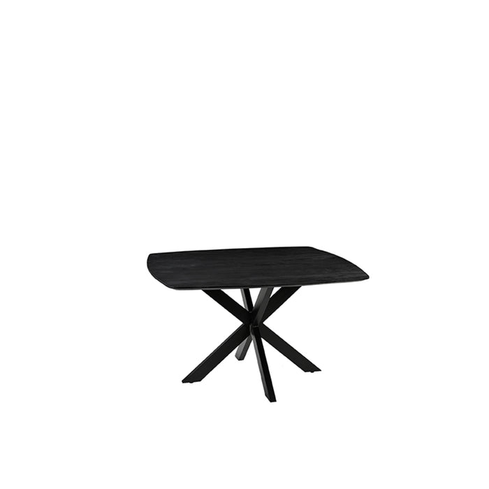 LABEL51 Eetkamertafel Blake - Zwart - Mangohout - 130x130 cm-Eettafels-LABEL51