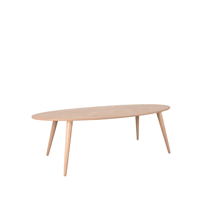 LABEL51 Eetkamertafel Ines - Naturel - Eiken - 210 cm - Ovaal-Eettafels-LABEL51