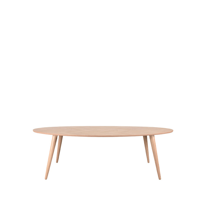LABEL51 Eetkamertafel Ines - Naturel - Eiken - 210 cm - Ovaal-Eettafels-LABEL51