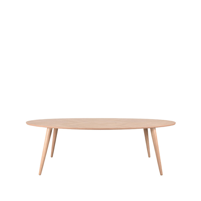 LABEL51 Eetkamertafel Ines - Naturel - Eiken - 240 cm - Ovaal-Eettafels-LABEL51