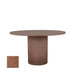 LABEL51 Eetkamertafel Oliva - Walnoot - Eiken - 130 cm - Rond-Eettafels-LABEL51