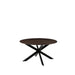 LABEL51 Eetkamertafel Otis - Espresso - Mangohout - 130 cm - Rond-Eettafels-LABEL51