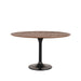 LABEL51 Eetkamertafel Otto - Espresso - Mangohout - 130 cm - Rond-Eettafels-LABEL51
