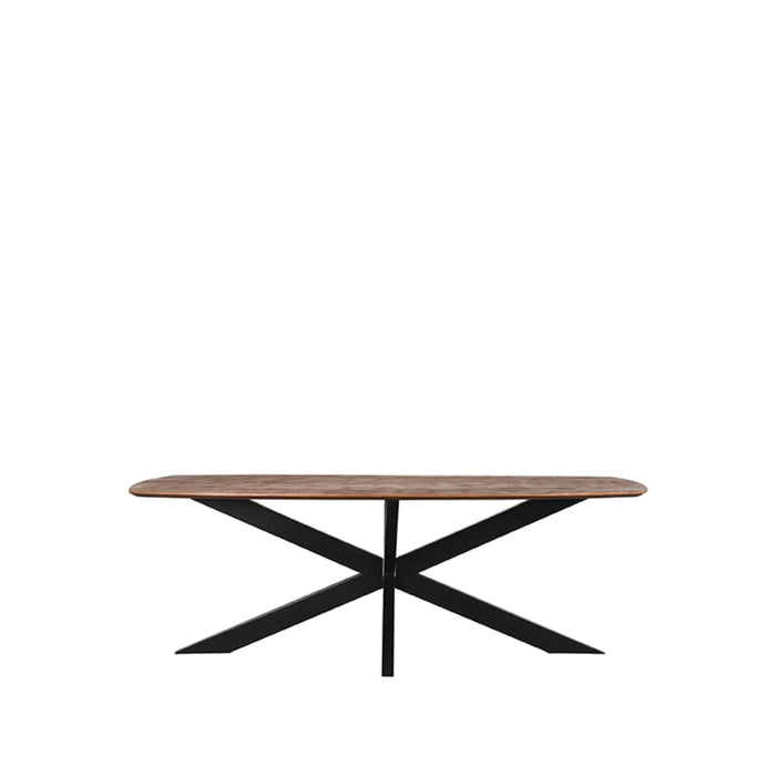 LABEL51 Eetkamertafel Zane - Espresso - Mangohout - 160 cm-Eettafels-LABEL51