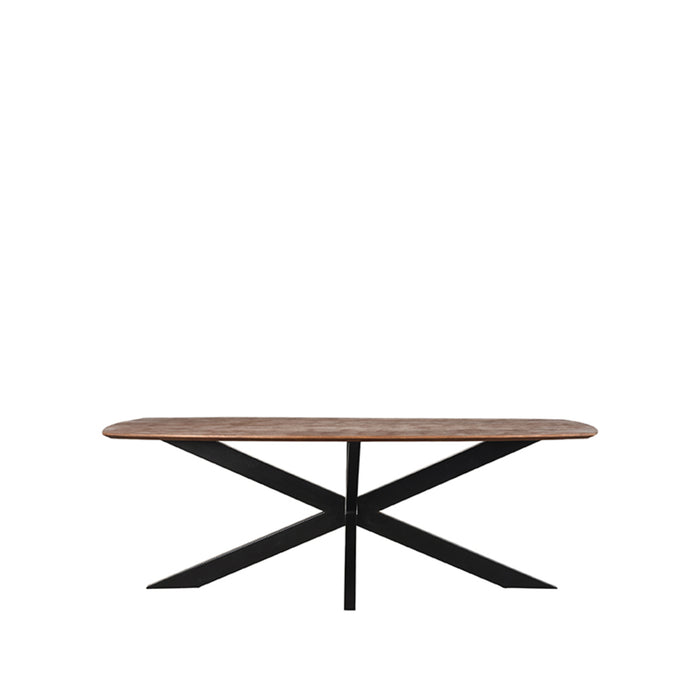 LABEL51 Eetkamertafel Zane - Espresso - Mangohout - 190 cm-Eettafels-LABEL51