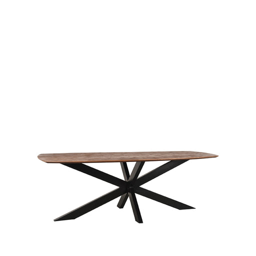 LABEL51 Eetkamertafel Zane - Espresso - Mangohout - 190 cm-Eettafels-LABEL51
