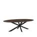 LABEL51 Eettafel Eetkamertafel James Espresso Mangohout 240 cm Ovaal-Eettafels-LABEL51