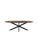 LABEL51 Eettafel Eetkamertafel James Nature Smooth Mangohout 210 cm Ovaal-Eettafels-LABEL51