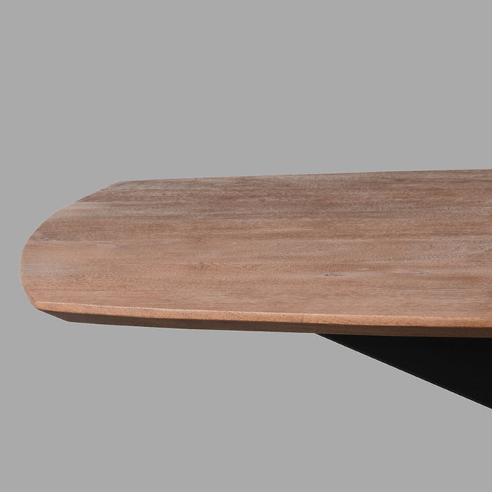 LABEL51 Eettafel Eetkamertafel Zane Espresso Mangohout 160 cm-Eettafels-LABEL51