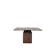 LABEL51 Eettafel Ingo Espresso Mangohout 130x130x76 cm-Eetkamertafels-LABEL51