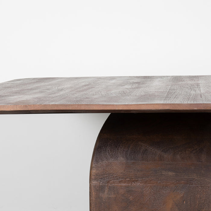 LABEL51 Eettafel Ingo Mangohout Espresso 140x140-Eettafels-LABEL51