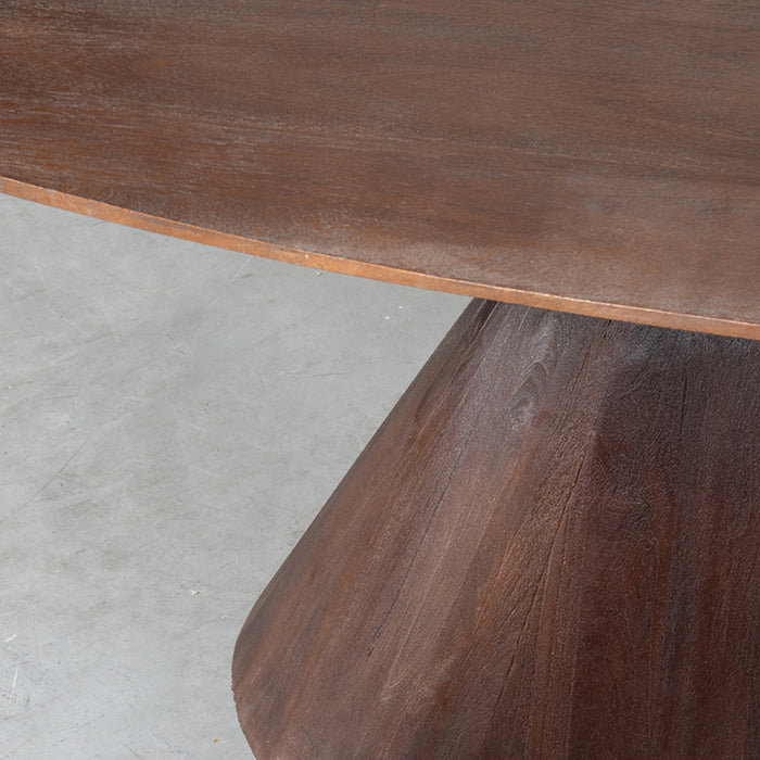 Dining Table Jagger - Espresso - Mango Wood - 200 cm - Oval