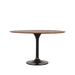 LABEL51 Eettafel Otto Espresso Mangohout Rond 130 cm-Eettafels-LABEL51