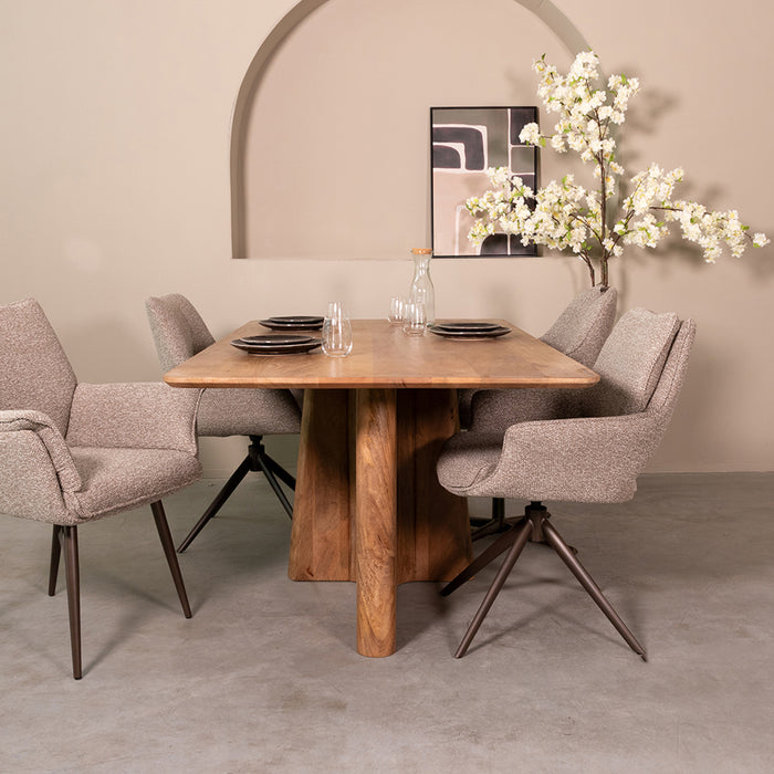LABEL51 Eettafel Scott Nature Smooth 180x100x76 cm
