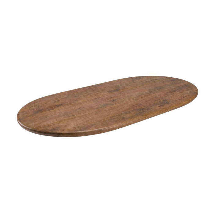 LABEL51 Eettafel Tafelblad Halve Cirkel Mangohout Nature Smooth 200x100-Tafelbladen-LABEL51