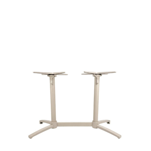 LABEL51 Eettafel Tafelpoot Vouwbaar Metaal Taupe-Eettafels-LABEL51