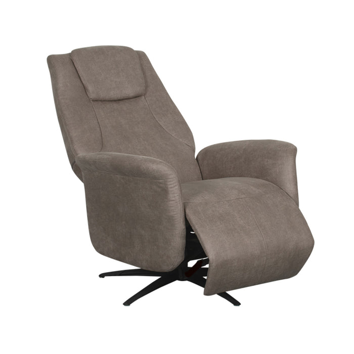 LABEL51 Elektrische Fauteuil Stockholm - Taupe - Micro Suede - Draaibaar-Fauteuils-LABEL51