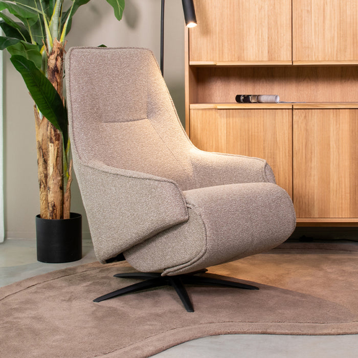 LABEL51 Elektrische auteuil Odense - Truffel grijs - Boucle-Fauteuils-LABEL51