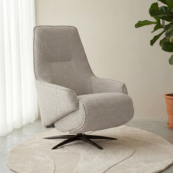 LABEL51 Elektrische relaxfauteuil Odense naturel 68x87x110 cm