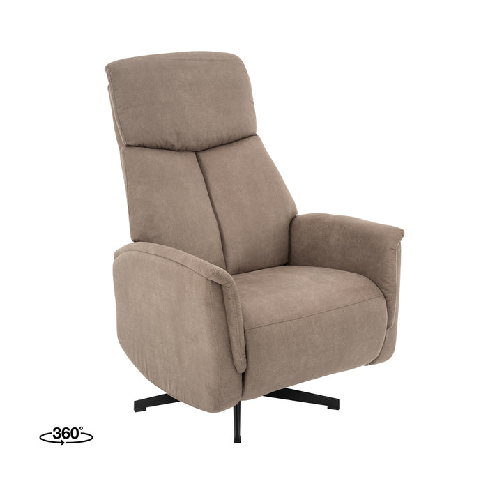 LABEL51 Fauteuil Aarhus - Taupe - Kunstleder - 2-Motorig-Fauteuils-LABEL51