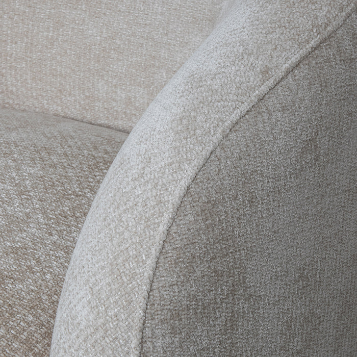 LABEL51 Fauteuil Alby naturel chenille 1-zits 82x88x81 cm