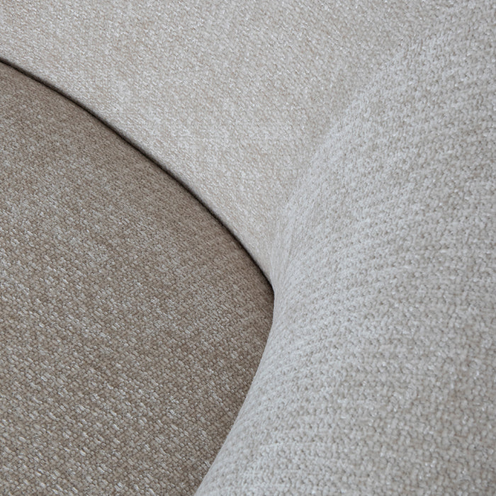 LABEL51 Fauteuil Alby naturel chenille 1-zits 82x88x81 cm