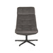 LABEL51 Fauteuil Alvar - Antraciet - Velvet - Excl. Hocker-Fauteuils-LABEL51