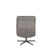 LABEL51 Fauteuil Alvar - Antraciet - Velvet - Incl. Hocker-Poefs-LABEL51