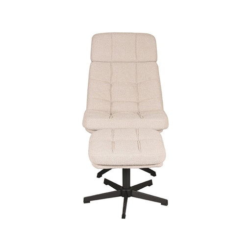 LABEL51 Fauteuil Alvar - Naturel - Boucle - Incl. Hocker-Fauteuils-LABEL51