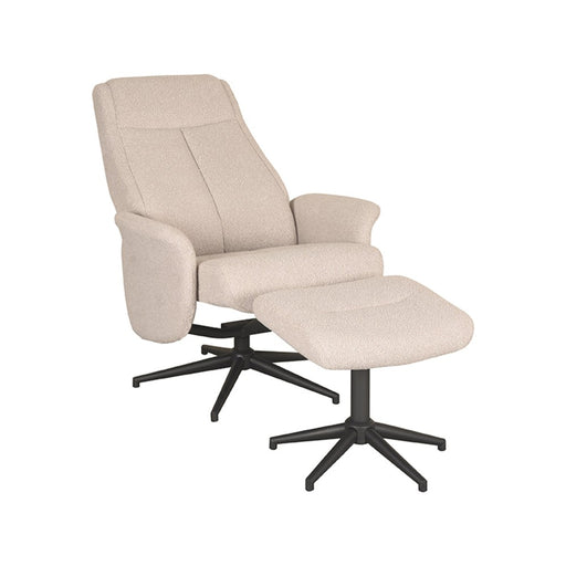 LABEL51 Fauteuil Bergen - Coral - Boucle - Incl. Hocker-Fauteuils-LABEL51