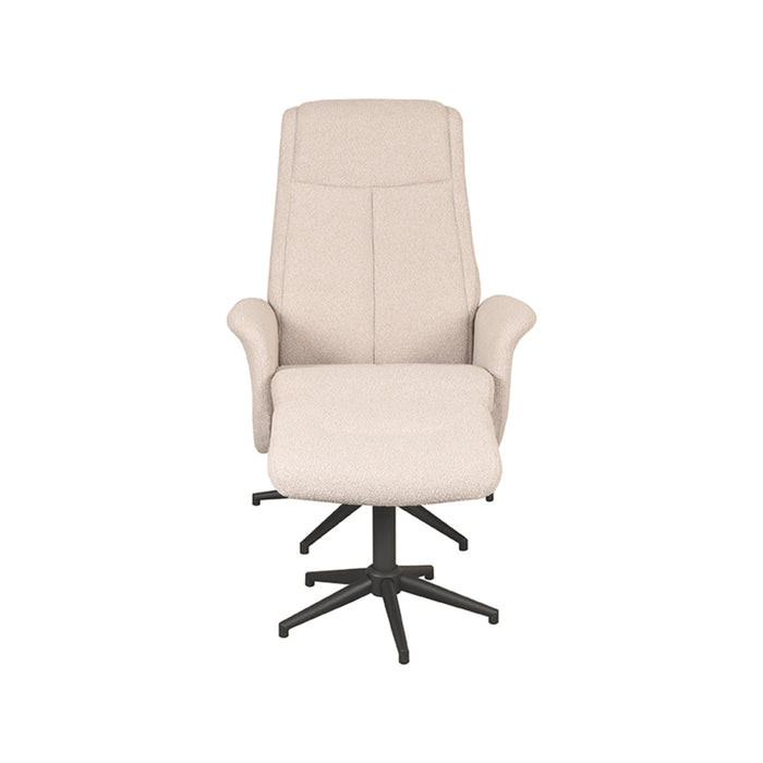 LABEL51 Fauteuil Bergen - Coral - Boucle - Incl. Hocker-Fauteuils-LABEL51
