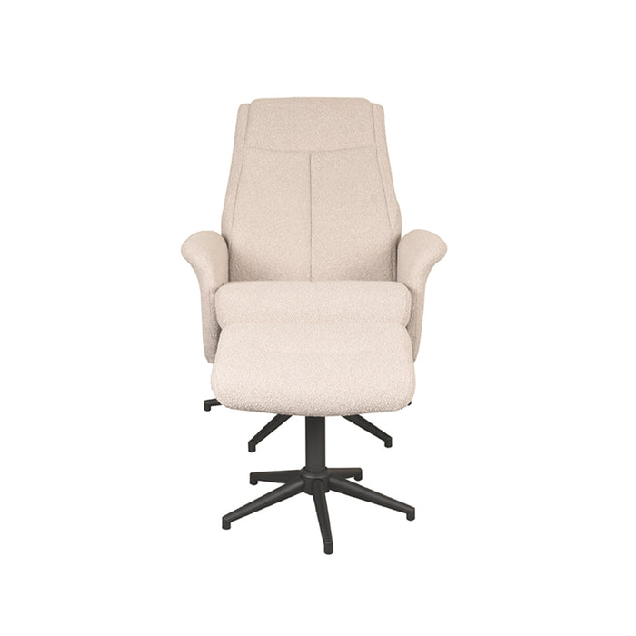 LABEL51 Fauteuil Bergen - Coral - Boucle - Incl. Hocker-Fauteuils-LABEL51