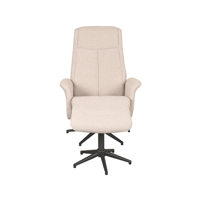 LABEL51 Fauteuil Bergen - Coral - Boucle - Incl. Hocker-Fauteuils-LABEL51