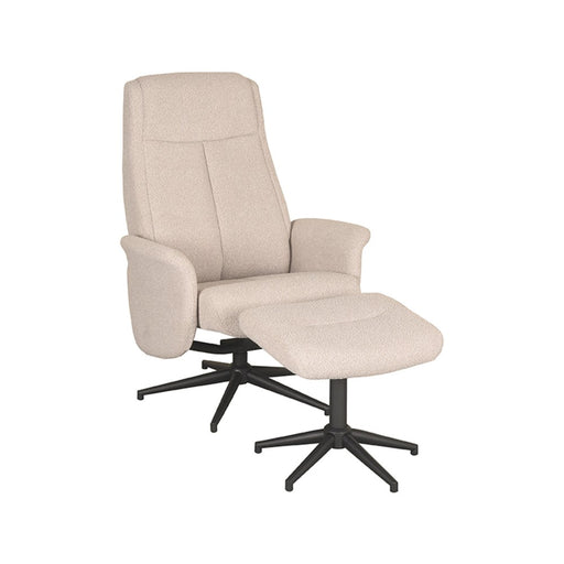 LABEL51 Fauteuil Bergen - Coral - Boucle - Incl. Hocker-Fauteuils-LABEL51