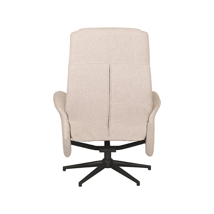 LABEL51 Fauteuil Bergen - Coral - Boucle - Incl. Hocker-Poefs-LABEL51