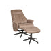 LABEL51 Fauteuil Bergen - Mushroom - Kunstleder - Incl. Hocker-Fauteuils-LABEL51