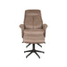LABEL51 Fauteuil Bergen - Mushroom - Kunstleder - Incl. Hocker-Fauteuils-LABEL51